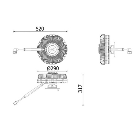 CFC 276 000P - Sidur, radiaatoriventilaator 