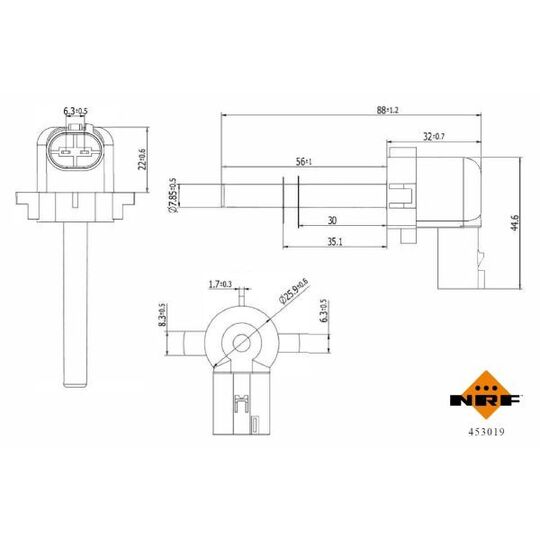 453019 - Sensor, coolant level 