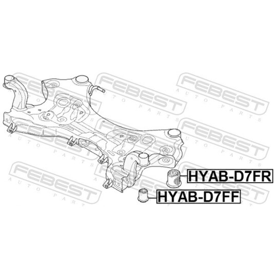 HYAB-D7FF - Kinnitus, sillatala 