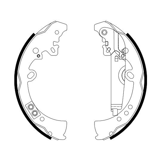 8DB 355 022-591 - Brake Shoe Set 