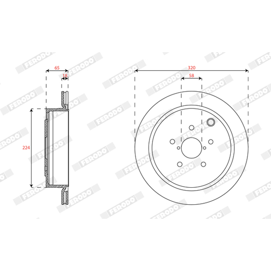 DDF2167 - Brake Disc 