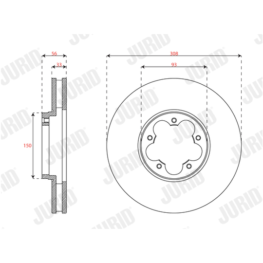 563701JC - Brake Disc 