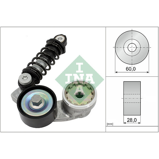 534 0737 10 - Belt Tensioner, V-ribbed belt 