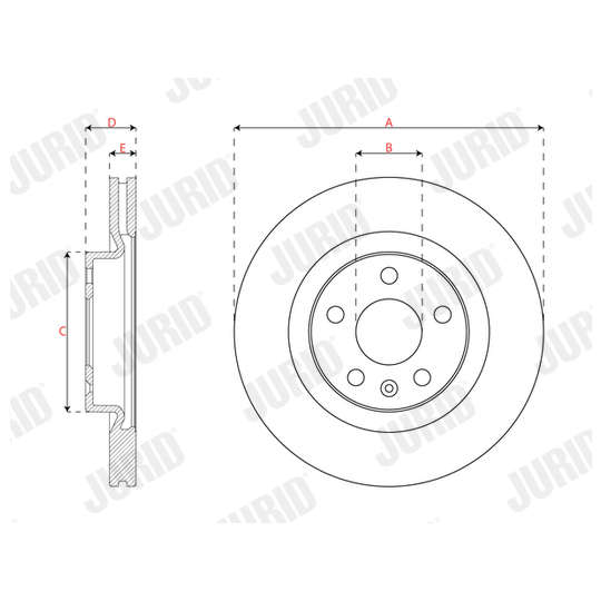 563679JC - Brake Disc 