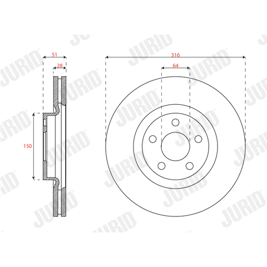 563702JC - Brake Disc 