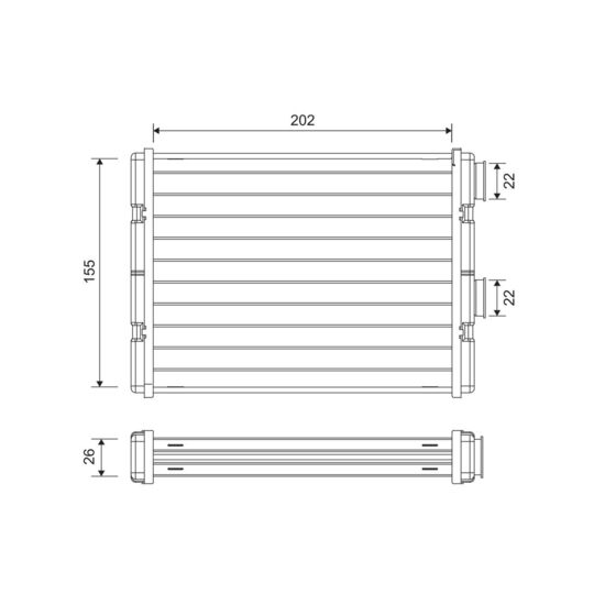 811592 - Heat Exchanger, interior heating 