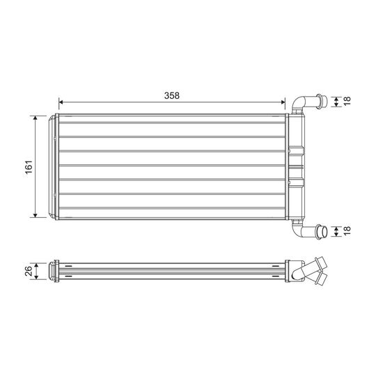 811643 - Heat Exchanger, interior heating 