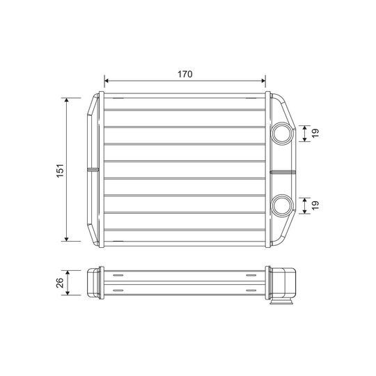 811582 - Heat Exchanger, interior heating 