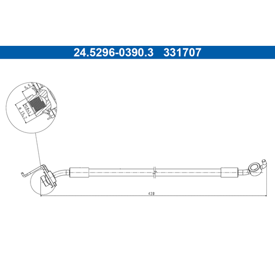 24.5296-0390.3 - Pidurivoolik 