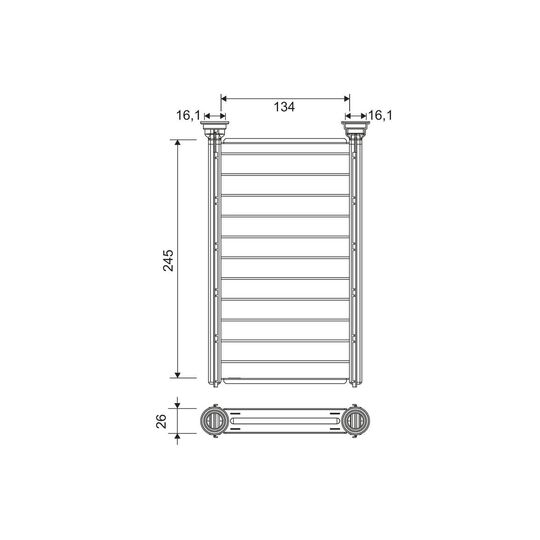 811646 - Heat Exchanger, interior heating 