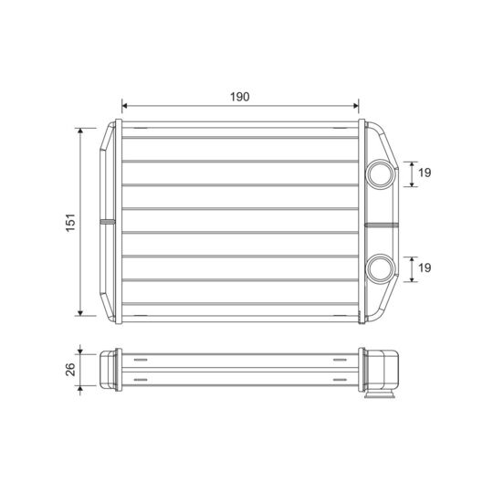 811622 - Heat Exchanger, interior heating 