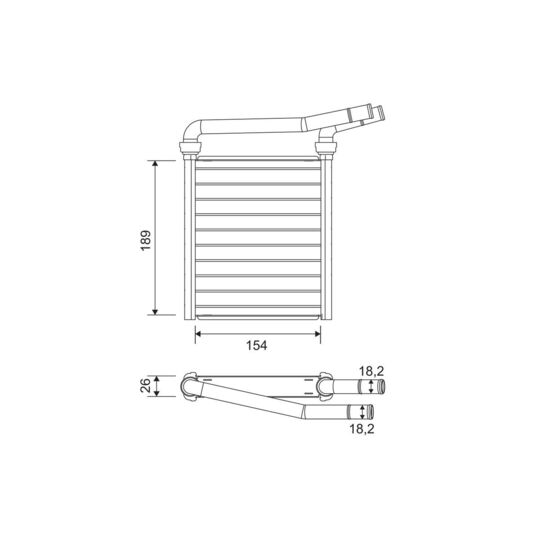 811626 - Heat Exchanger, interior heating 