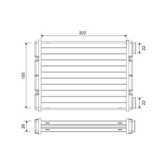 811636 - Heat Exchanger, interior heating 