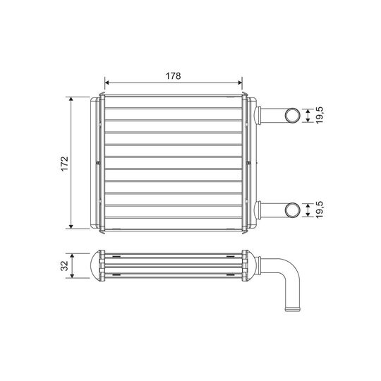 811612 - Heat Exchanger, interior heating 