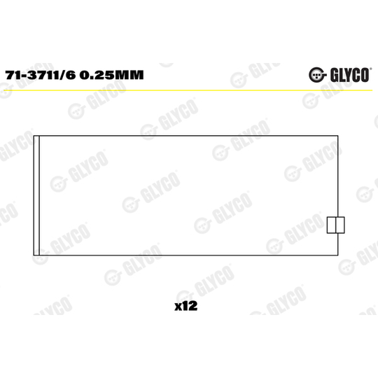 71-3711/6 0.25MM - Big End Bearings 