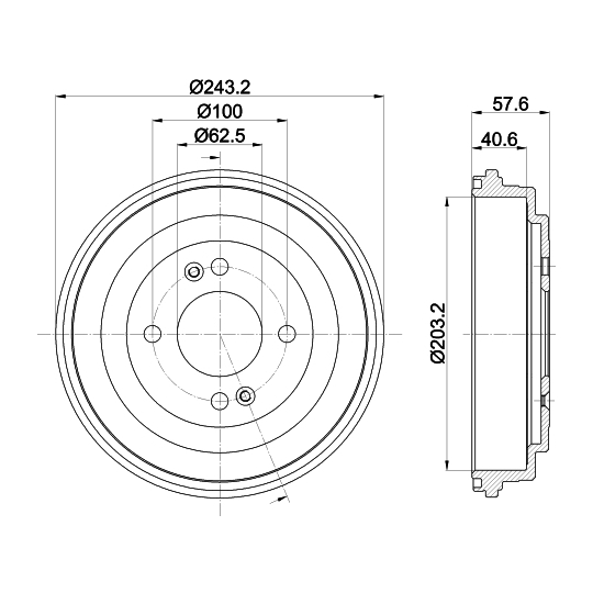 MBD339 - Brake Drum 