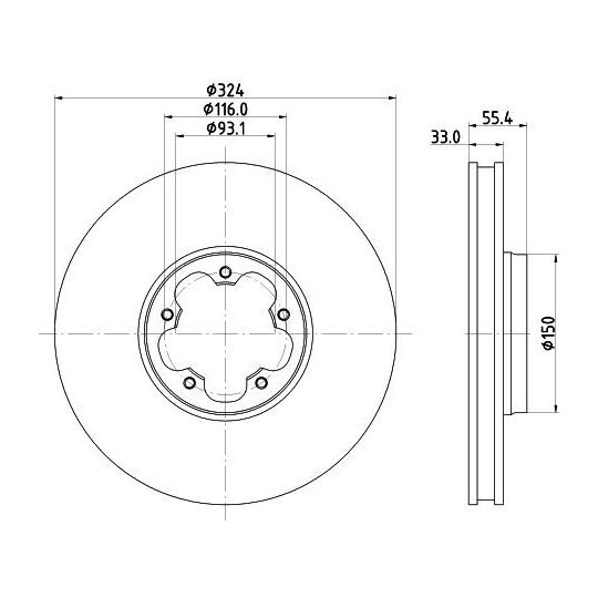 MDC3178C - Brake Disc 