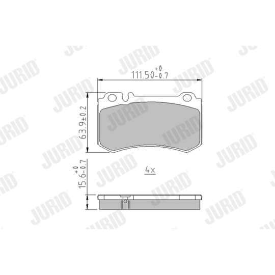 573302J - Brake Pad Set, disc brake 