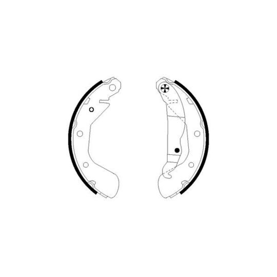 MFR595 - Brake Shoe Set 