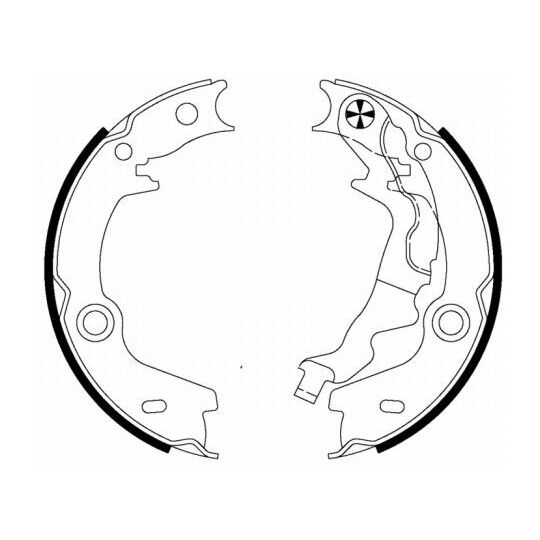 MFR656 - Brake Shoe Set, parking brake 