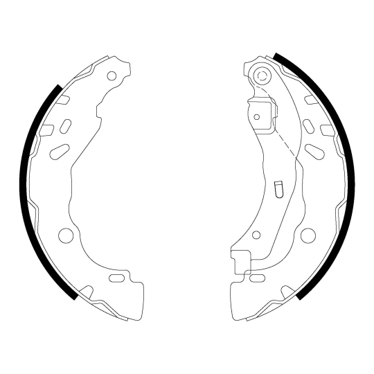 MFR751 - Brake Shoe Set 