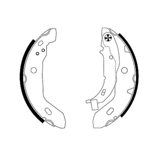 MFR437 - Brake Shoe Set 