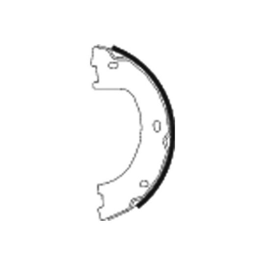 MFR602 - Brake Shoe Set, parking brake 