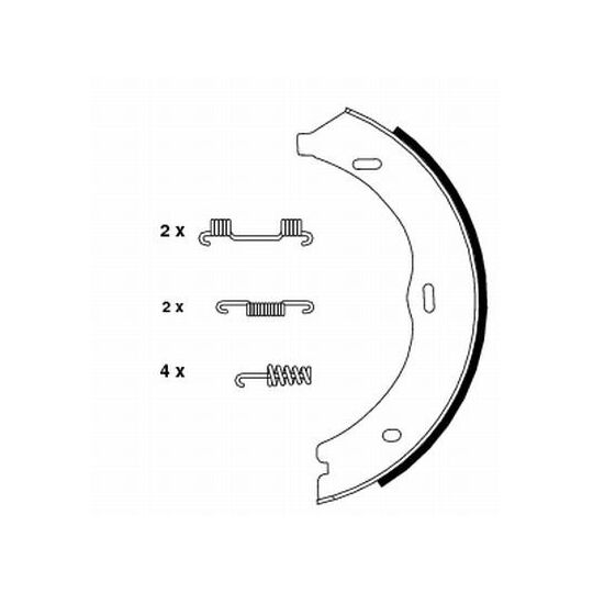 MFR597 - Bromsbackar, sats, parkeringsbroms 