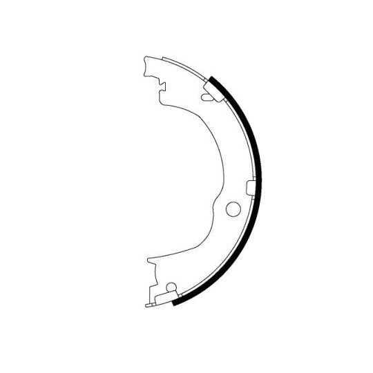 MFR620 - Brake Shoe Set, parking brake 