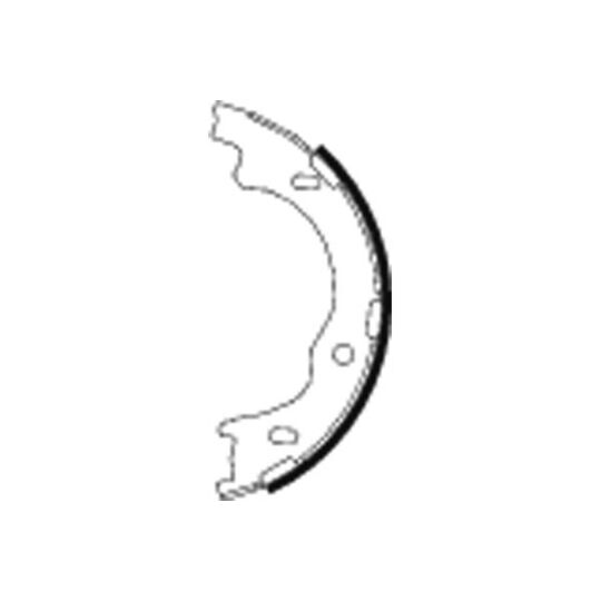 MFR600 - Brake Shoe Set, parking brake 