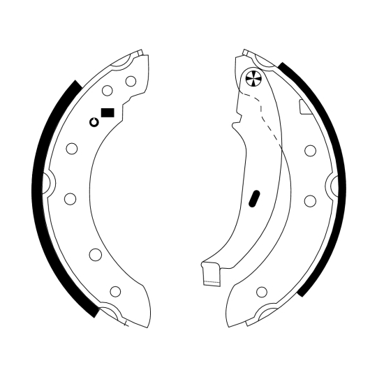 MFR400 - Brake Shoe Set 