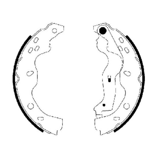 MFR582 - Brake Shoe Set 