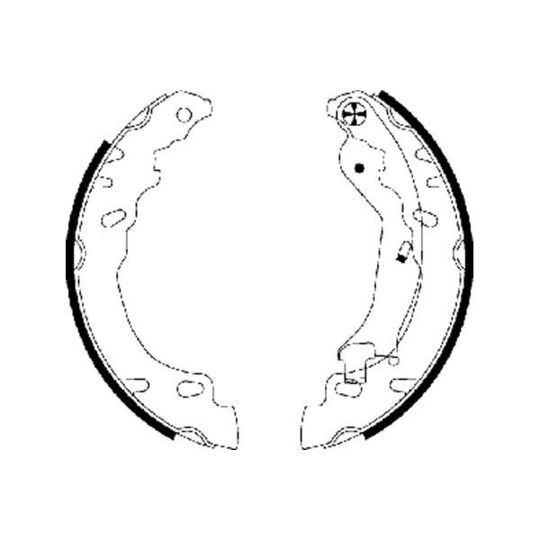 MFR563 - Brake Shoe Set 