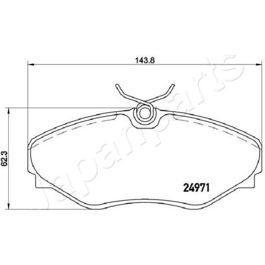 PA-0701AF - Brake Pad Set, disc brake 