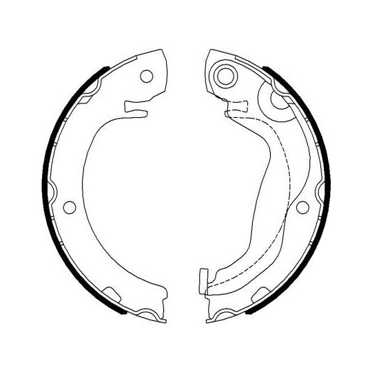 MFR694 - Brake Shoe Set, parking brake 