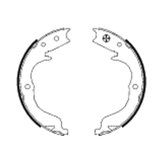 MFR621 - Brake Shoe Set, parking brake 