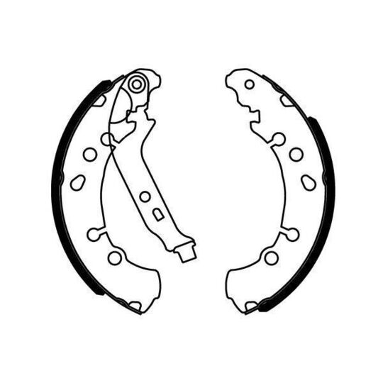 MFR639 - Brake Shoe Set 