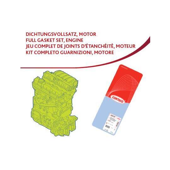 83403996 - Tihendite täiskomplekt, Mootor 