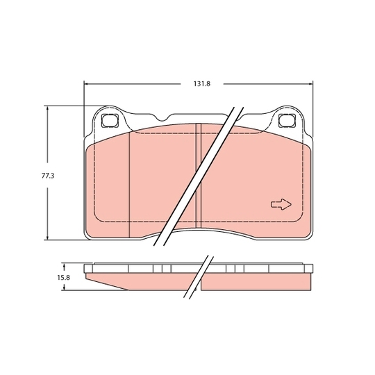 GDB2453 - Brake Pad Set, disc brake 