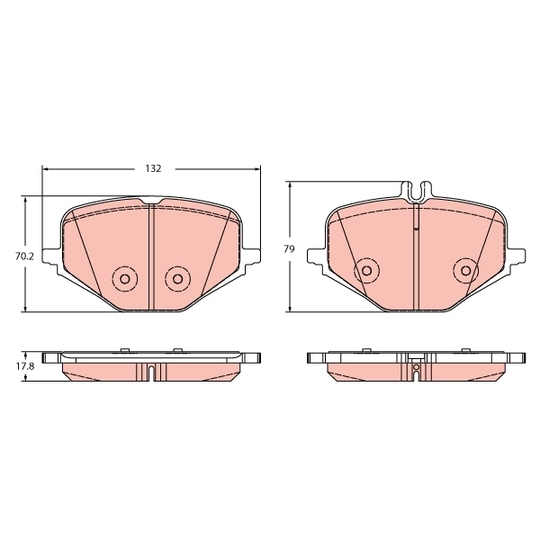 GDB2395 - Brake Pad Set, disc brake 