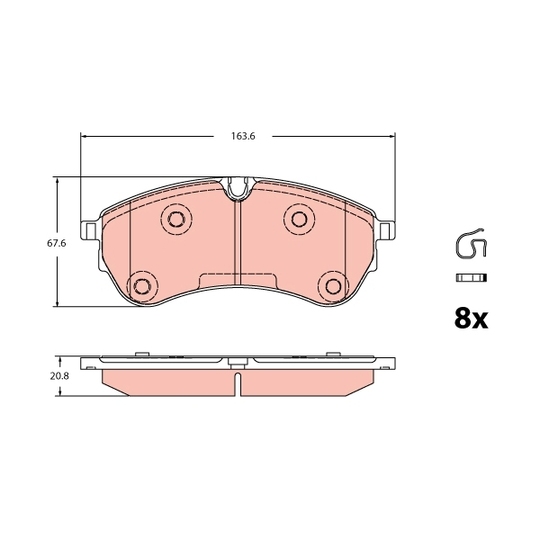 GDB2362 - Brake Pad Set, disc brake 