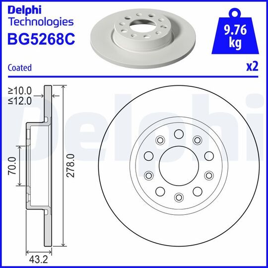 BG5268C - Brake Disc 