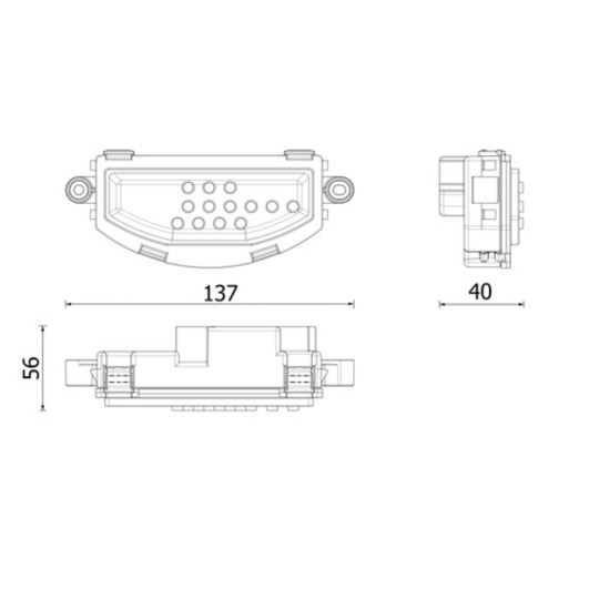 ABR 166 000P - Regulator, passenger compartment fan 