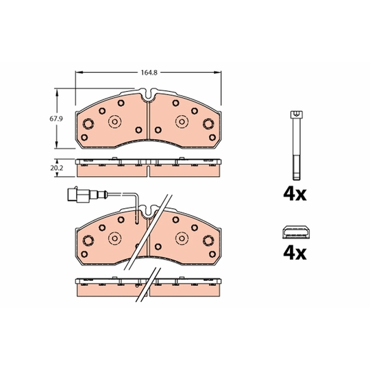 GDB2302 - Brake Pad Set, disc brake 