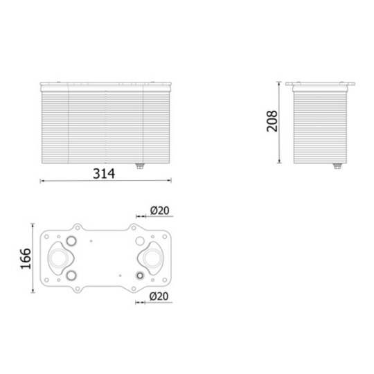 CI 710 000P - Intercooler, charger 