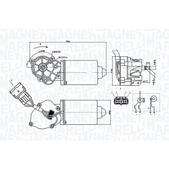 064372000010 - Wiper Motor 