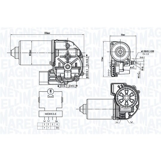 064372600010 - Wiper Motor 