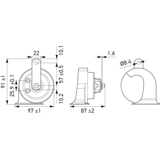 3FH 007 728-981 - Fanfare Horn 