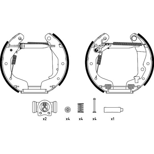 84062500 - Brake Shoe Set 