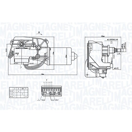 064374000010 - Wiper Motor 